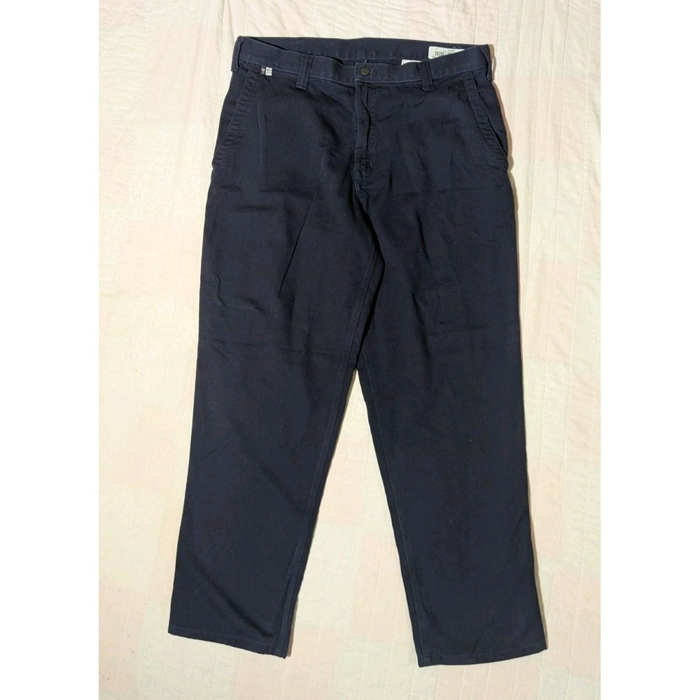 Carhartt FR Flame Resistant Cat2 HRC2 Mens 36x32 Blue Work Pants 371-20 ARC 12.2